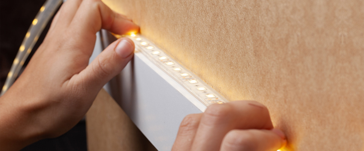 installation d'un ruban led