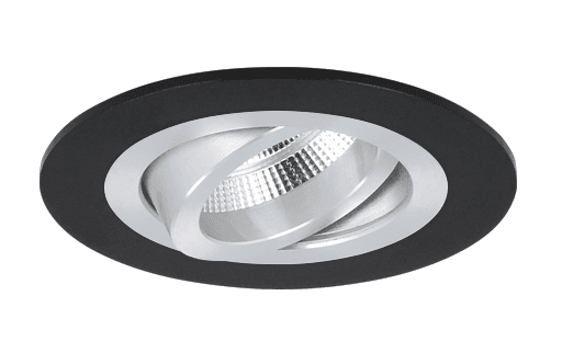 Spot encastrable Venezia 35mm rond noir alu orientable