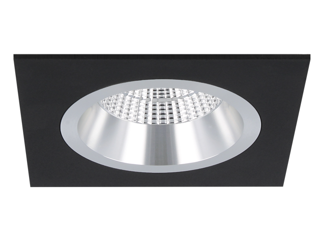 Spot encastrable Milano carré noir profond