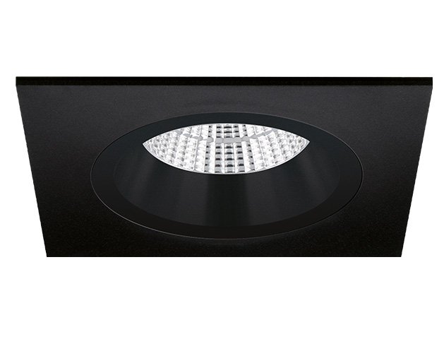 Spot encastrable Milano carré noir profond