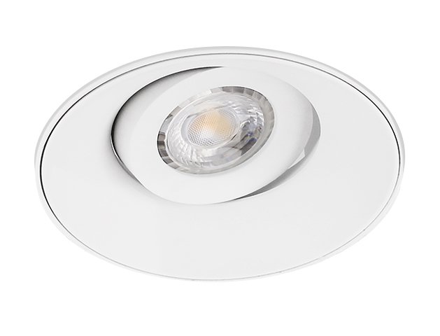 Spot encastrable Verona rond blanc orientable sans cadre enfoncé
