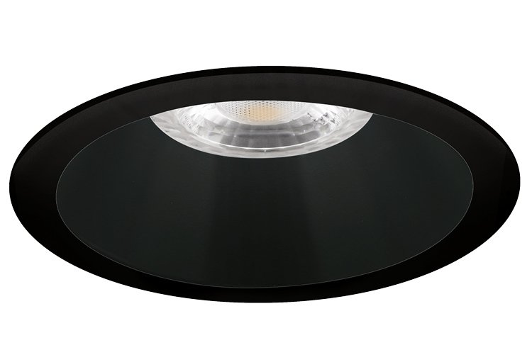 Spot encastrable Bolzano rond noir profond