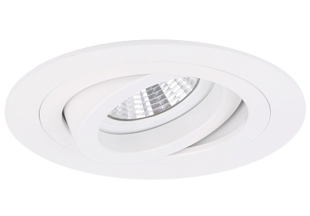 Spot encastrable Modena rond blanc orientable avec ressorts