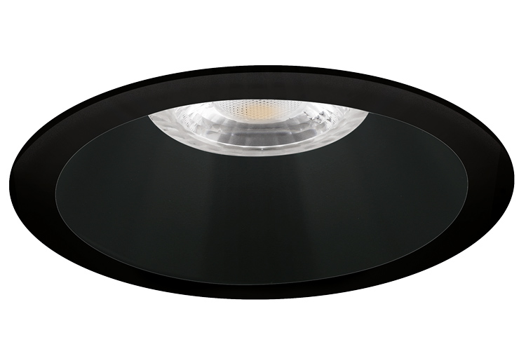 Spot encastrable Bolzano rond noir profond avec ressorts