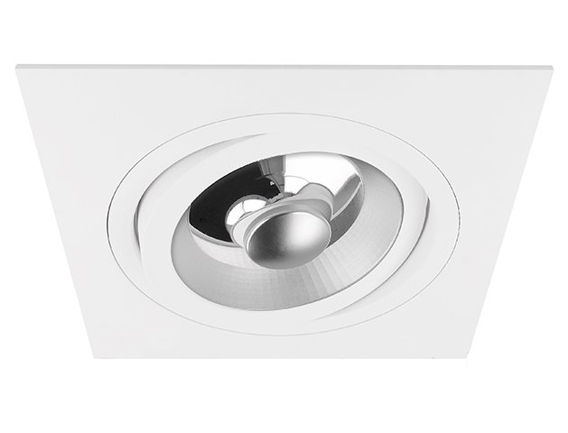 Spot encastrable Venezia carré blanc orientable