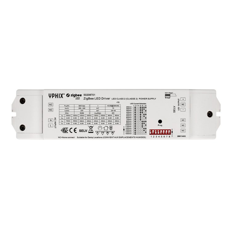 Driver LED Zigbee 250-1500mA 50W
