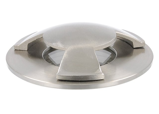 Spot au sol Luna 3 GU10 inox IP67 rond