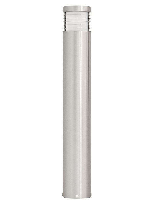 Borne d'éclairage extérieur Risa E27 rond inox IP54