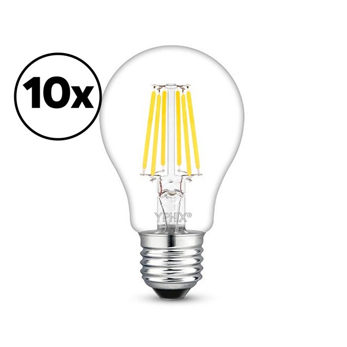 Ampoule LED filament E27 Atlas Pack de 10 A60 7,5W 2700K dimmable