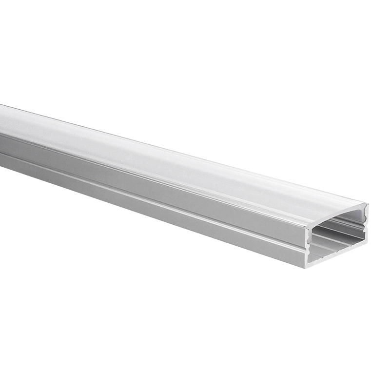 Profilé ruban LED Senisa aluminium large 5m (2 x 2,5m) avec couvercle transparent