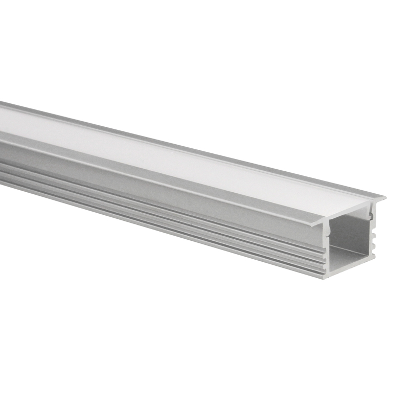 Profilé ruban LED Matera aluminium haut 5m (2 x 2,5m) avec couvercle opaque