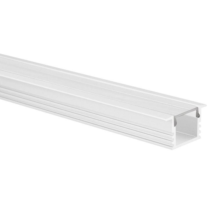 Profilé ruban LED Matera blanc haut 5m (2 x 2,5m) avec couvercle transparent