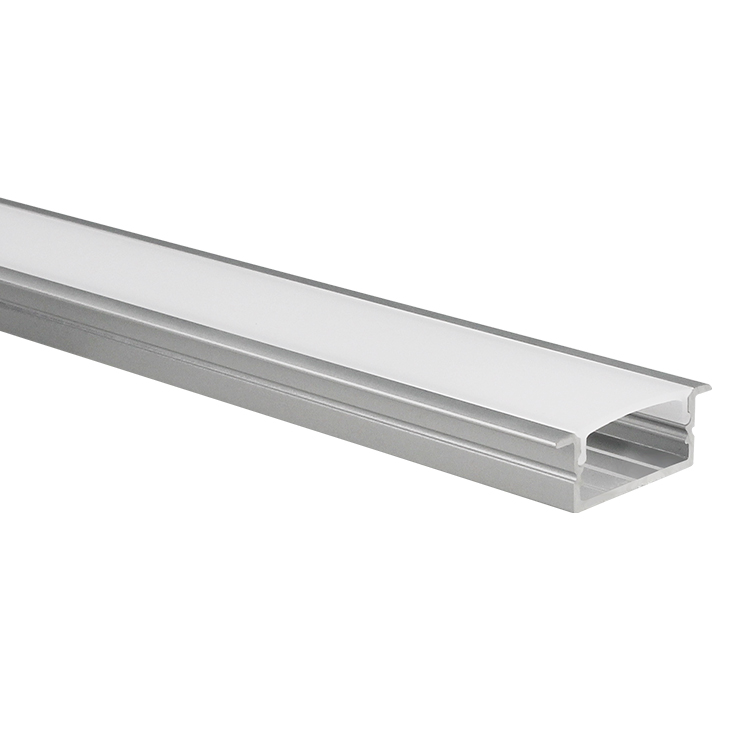 Profilé ruban LED Marconia aluminium large 5m (2 x 2,5m) avec couvercle opaque