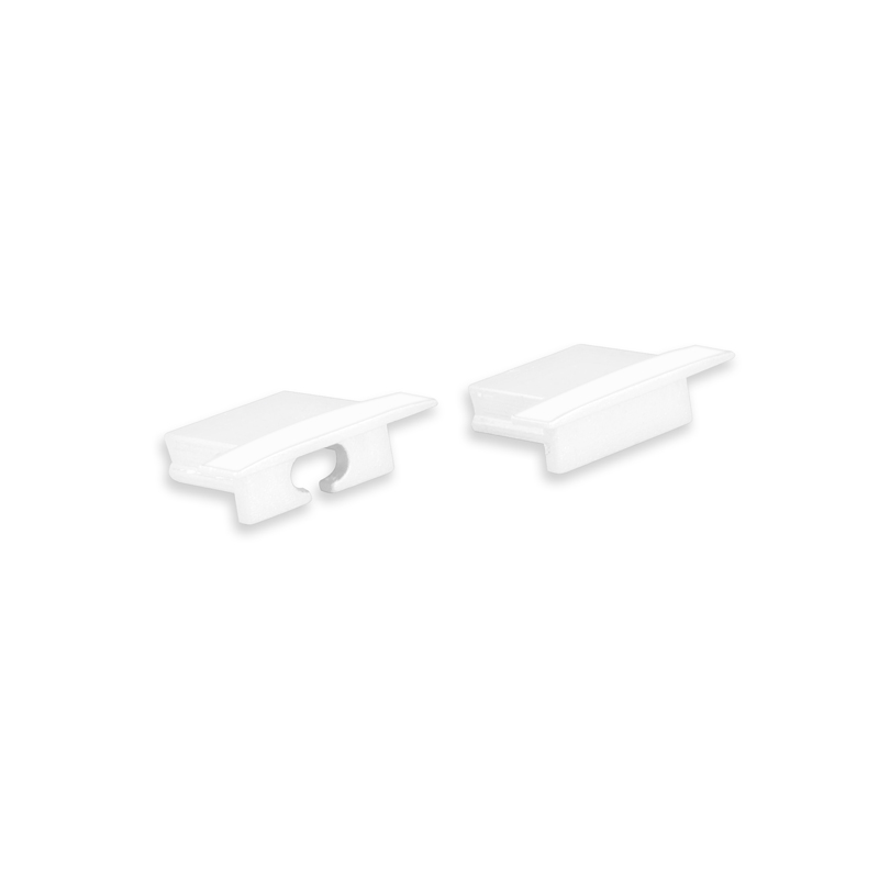 Embouts blanc pour Profilé ruban LED Matera plat