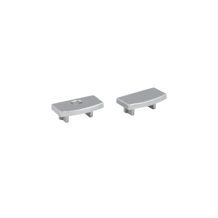 Embouts gris pour Profilé ruban LED Potenza plat