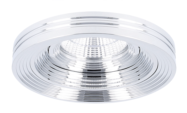 Spot en saillie Loreo rond chrome profond