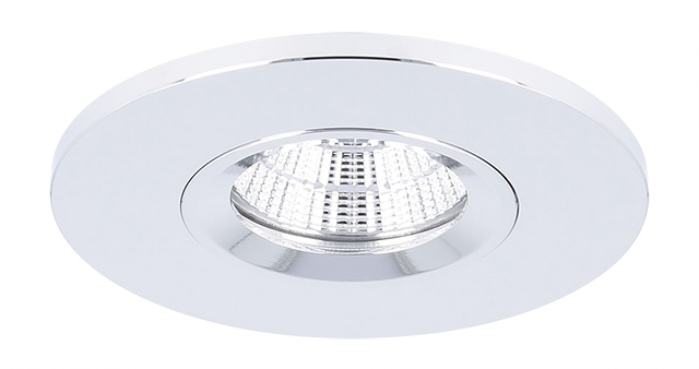 Spot en saillie Rivello rond chrome