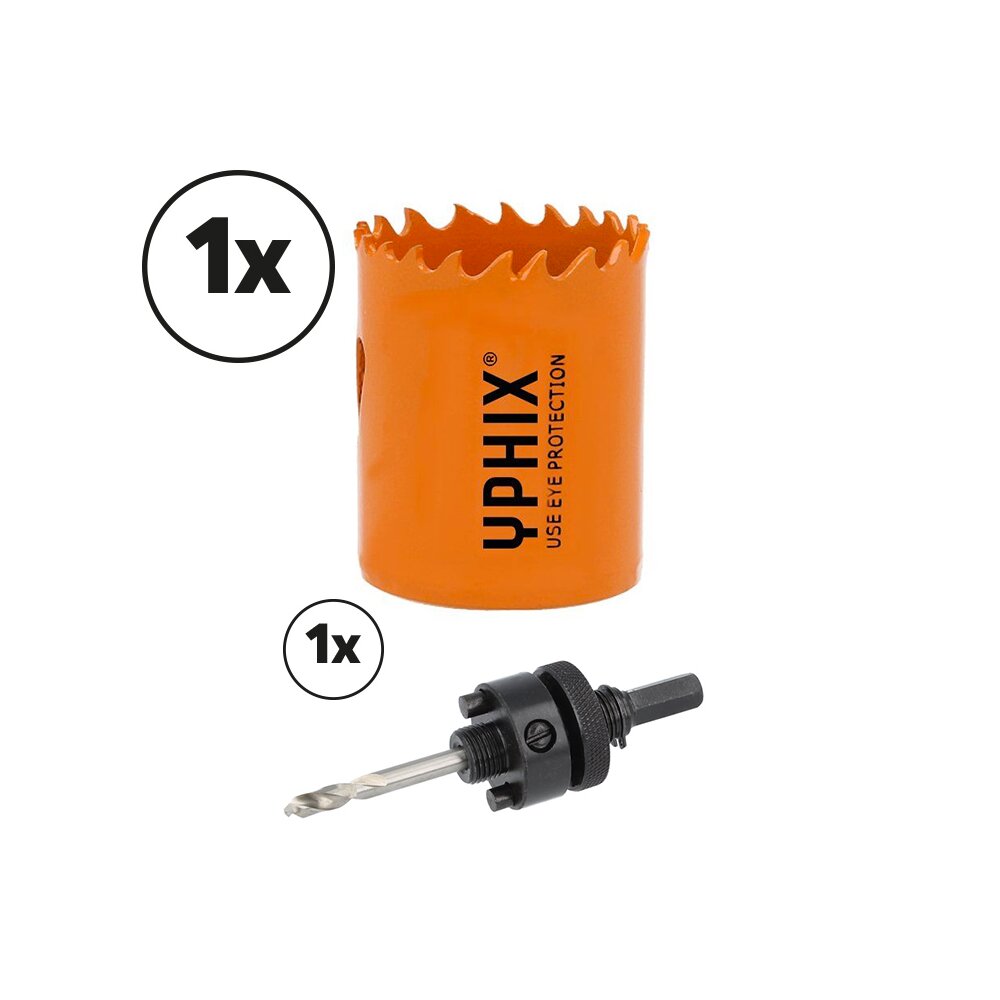 Scie-cloche HSS bimétal 36mm avec adaptateur 7/16