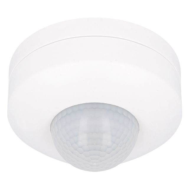 Détecteur de mouvement LED plafond saillie blanc 12m