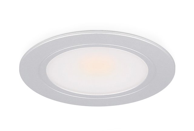 Éclairage meuble spot Novello encastrable et saillie 3W 2700K aluminium dimmable 12V DC
