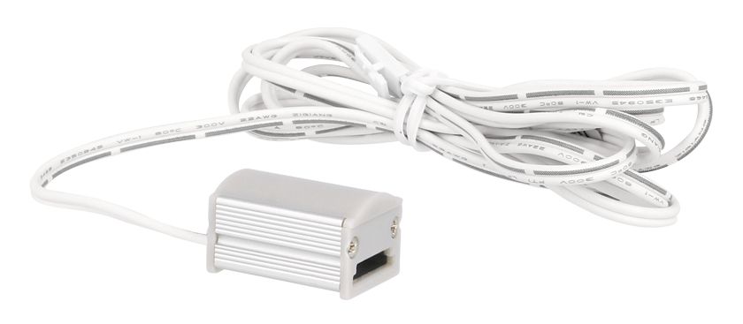 Éclairage meuble connecteur 150cm saillie max 3A aluminium 24V DC