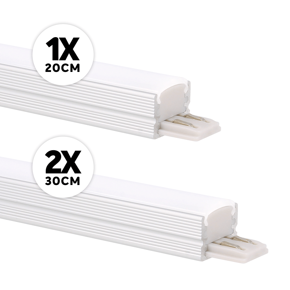 Éclairage meuble Ensemble complet saillie 12W 3000K aluminium dimmable 24V DC