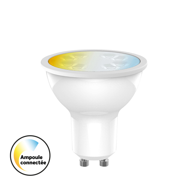 Ampoule LED GU10 Connectée tint 5,5W 2700K - 6500K Connectée home