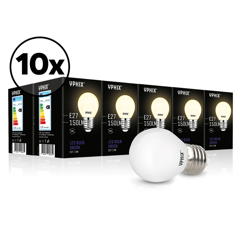 Ampoule LED E27 pack de 10 Orion 1W 2700K