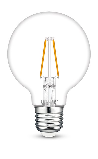 Ampoule LED filament E27 Polaris G80 2,5W 2700K