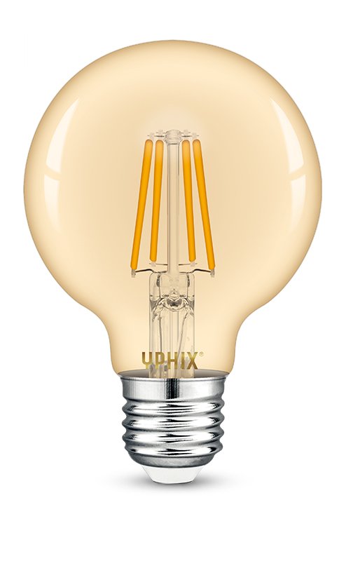 Ampoule LED filament E27 Atlas G80 4,5W 2200K dimmable ambré