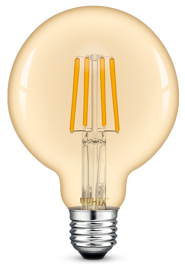 Ampoule LED filament E27 Atlas G95 4,5W 2200K dimmable ambré