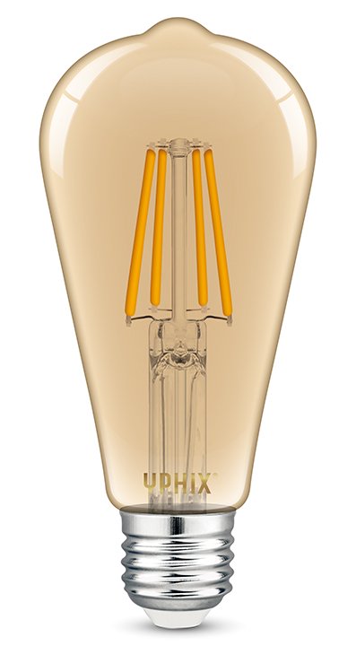 Ampoule LED filament E27 Edison Atlas ST64 4,5W 2200K dimmable ambré