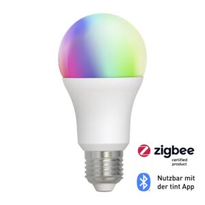 Ampoule LED Connectée Tint E27 9W RGB + Blanc Réglable | Zigbee 3.0 & Bluetooth | Dimmable
