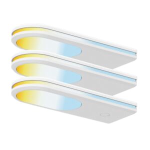 Ensemble complet de 3 lampes LED Connectés Montage en surface Armaro