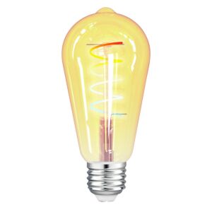 Ampoule LED connectée E27 tint ST64 4,9W 1800K-6500K+RGB dimmable