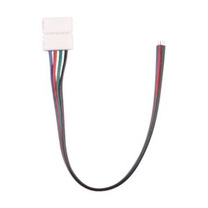 Connecteur pour ruban LED 12V REF 5050 RGB deux têtes avec fil