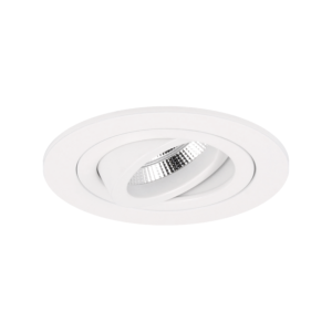 Spot encastrable mini Venezia MR11 rond blanc orientable