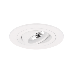 Spot encastrable Venezia 35mm rond blanc orientable avec ressorts de serrage