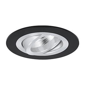 Spot encastrable Venezia 35mm rond noir alu orientable