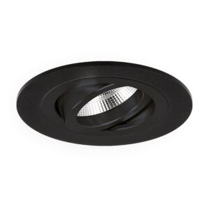 Spot encastrable mini Venezia MR11 (35mm) rond noir orientable 