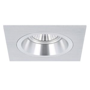 Spot encastrable Milano carré aluminium profond avec ressorts de serrage