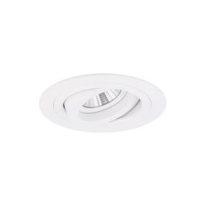 Spot encastrable Modena rond blanc orientable avec ressorts de serrage