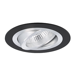 Spot encastrable Modena rond noir orientable