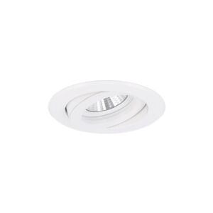 Spot encastrable Verona rond blanc orientable avec ressorts à lames