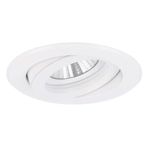 Spot encastrable Verona rond blanc orientable avec ressorts à lames