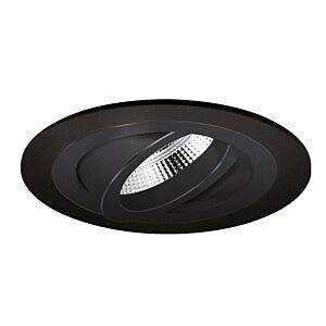 Spot encastrable Modena rond noir orientable avec ressorts