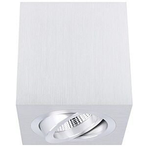 Spot en saillie Palermo aluminium carré orientable
