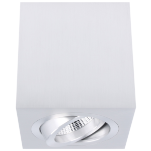 Spot en saillie Palermo aluminium carré orientable