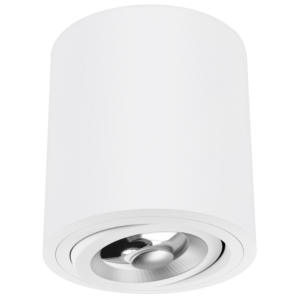 Spot en saillie Roma AR111 blanc rond orientable