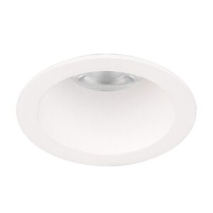 Mini spot encastrable Tizzano rond blanc encastré avec ressorts IP54 | compatible lampes MR11